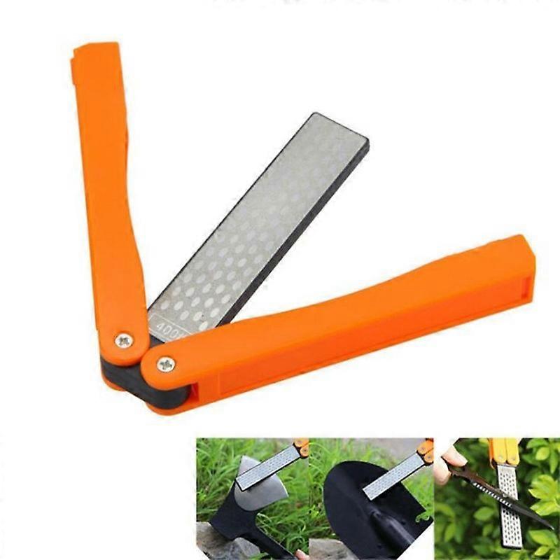Portable Double Sided Knife Sharpener Outdoor Grinding Sharpener Tool Folding Pocket Camping Safety Kit Kitchen Gadget Tool Betterlifefg