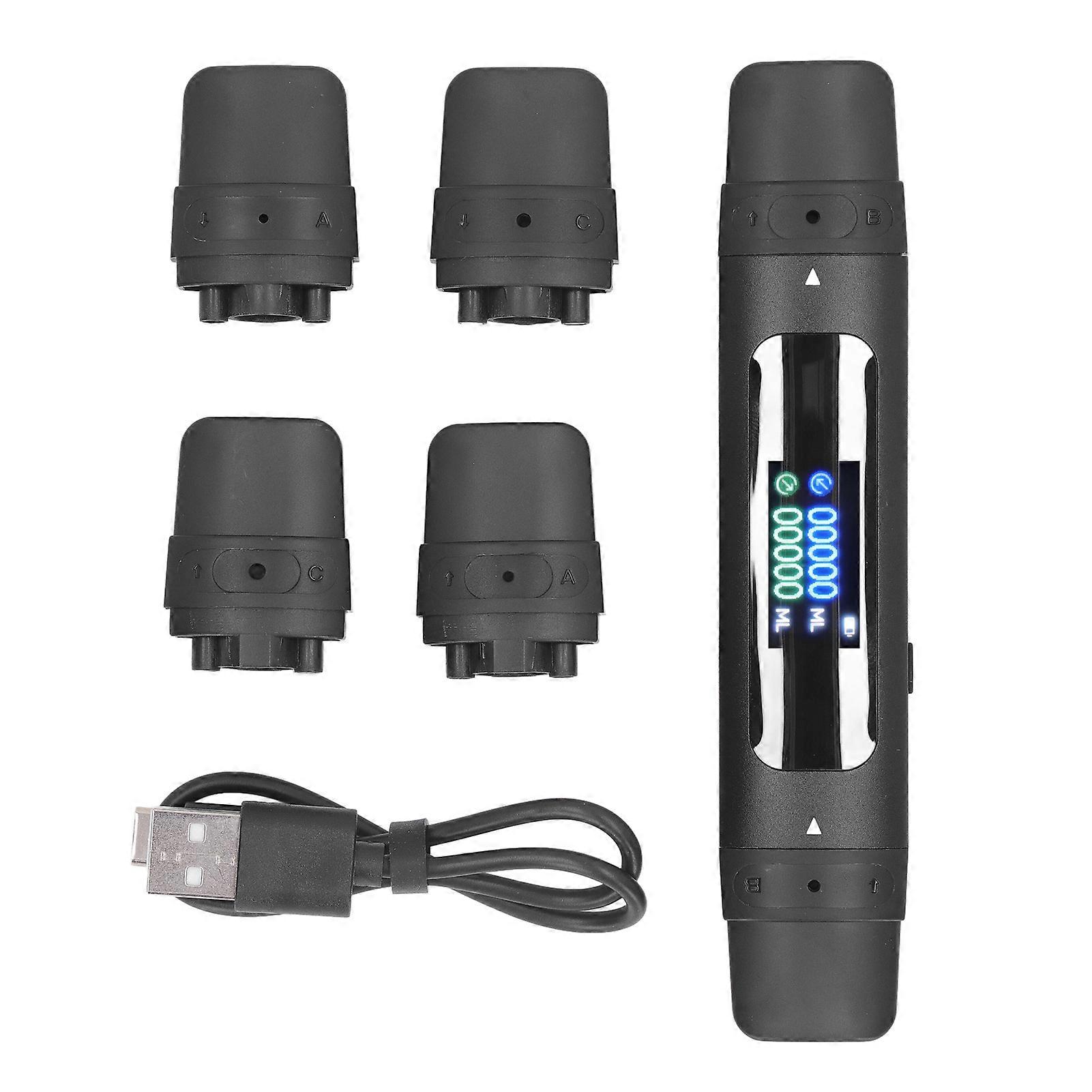 Breathing Trainer Device Handheld Increase Lung Capacity Adjustable Resistance Levels Respiratory Muscle Exercise Device Black