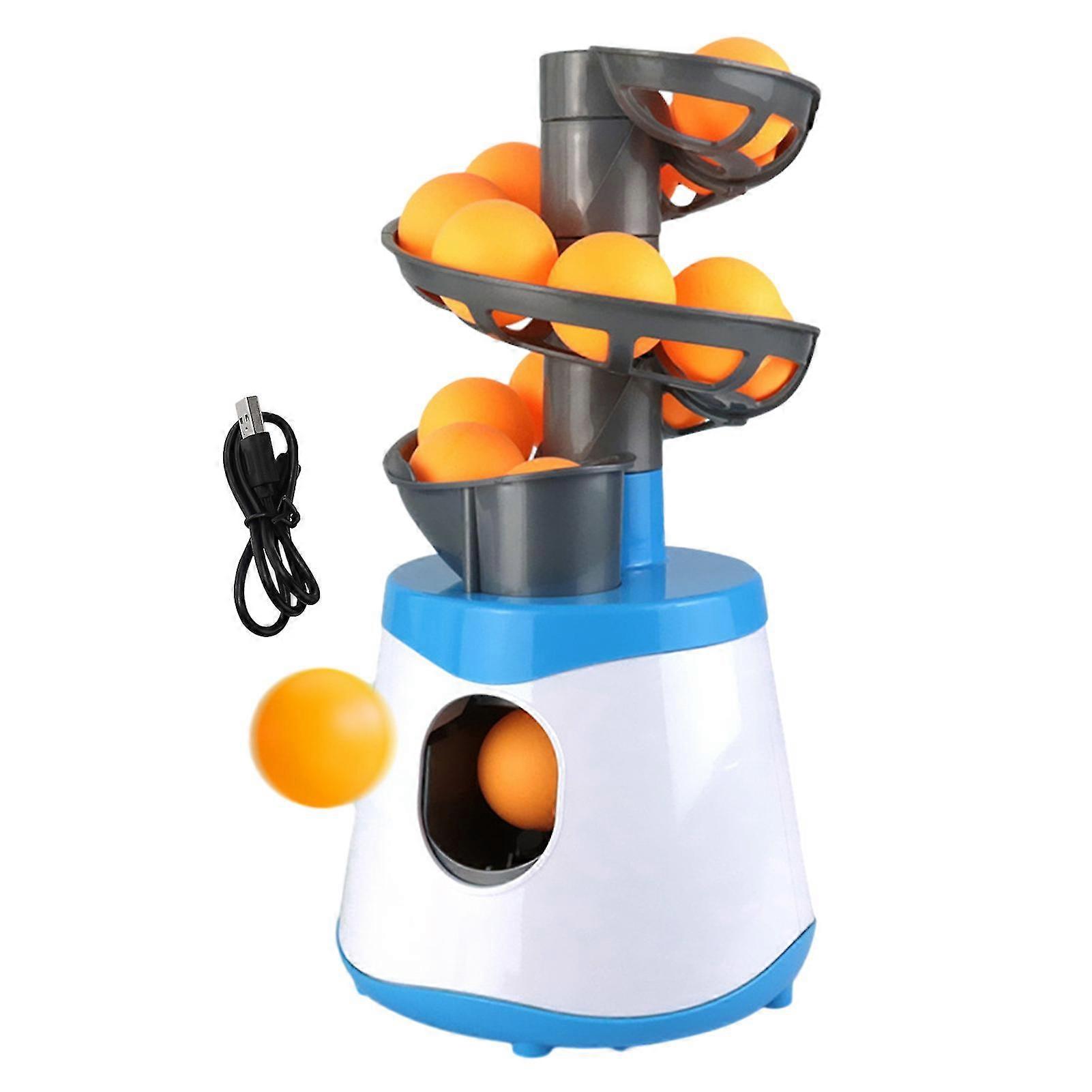 Pitching Machine Kids Table Tennis Training Device Safe Easy Assembly Fun Ejection Toy Pitching Machine