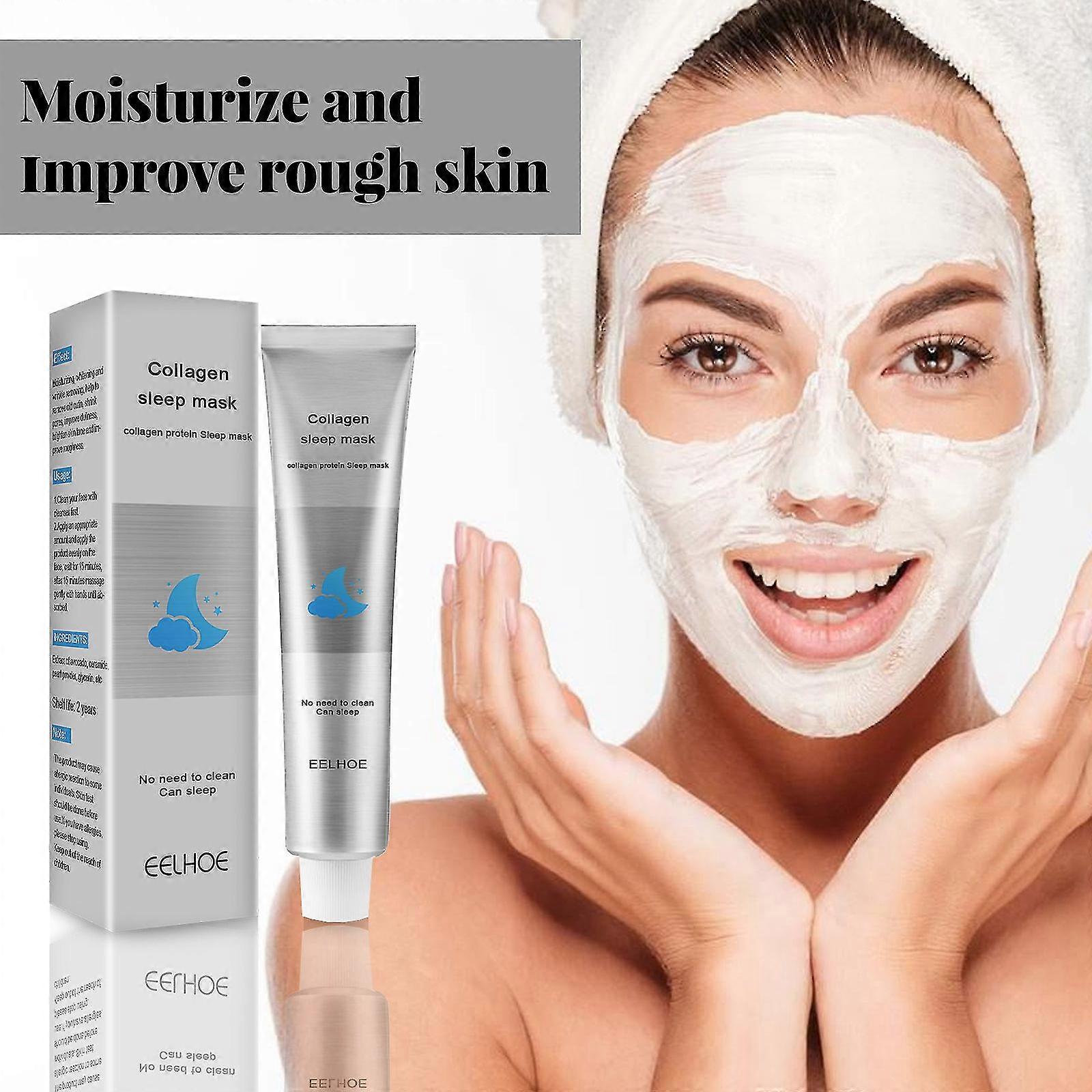 100g コラーゲン スリーピングマスク 塗抹標本 水分補給 保湿ケア 肌クレンジング 毛穴軽減