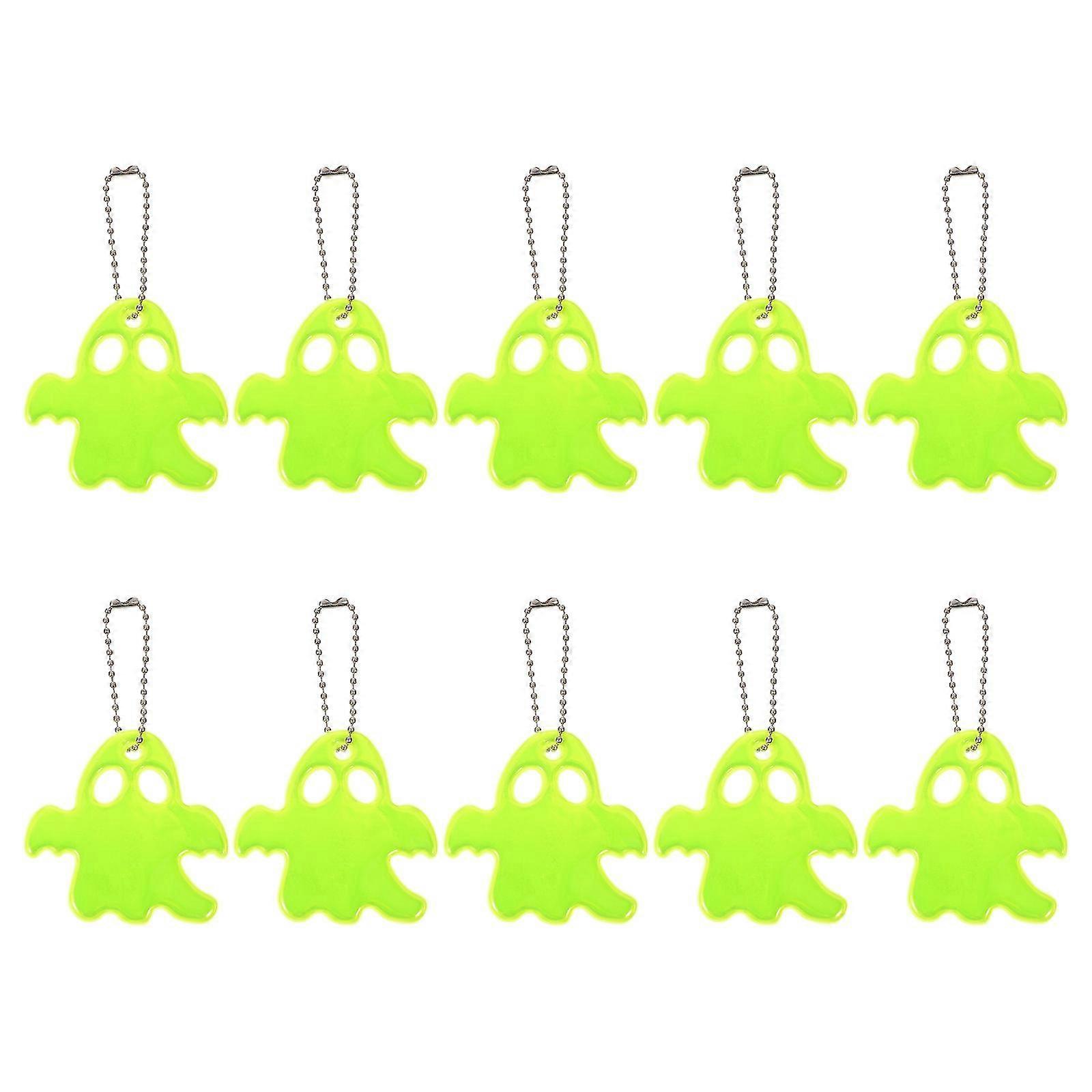 10 kpl irtotavarana lelut lasten yöratsastus heijastin avaimenperä aave viehätys valo roikkuva aave matkapuhelin riippuva riipus