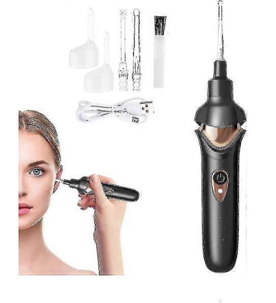 Ear Wax Removal Kit,Ear Wax Removal Kit With Led Lights, Comfortable Spiral Tweedy Ear Wax Suction Remover For Kids Adults