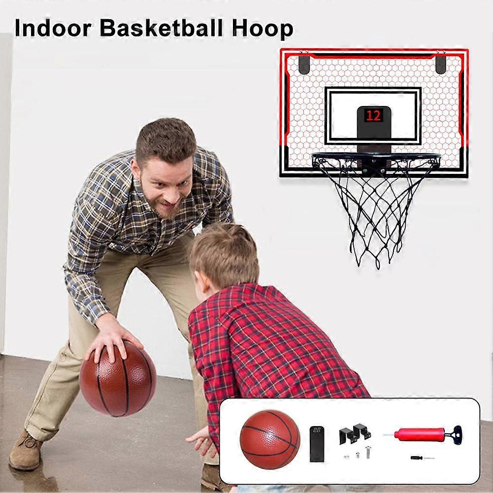 Mini cesta de basquete infantil com placar eletrônico Brinquedos de basquete