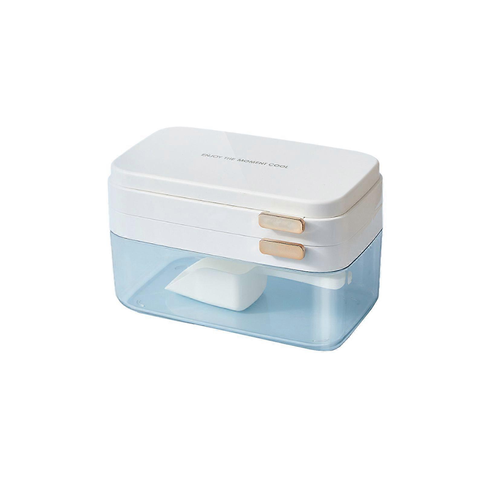 Ice Cube Tray with Lid & Bin Easy-Release Ice Cube Maker Ice Mold for Freezer Easy to Clean Ice Bucket Scoop Set