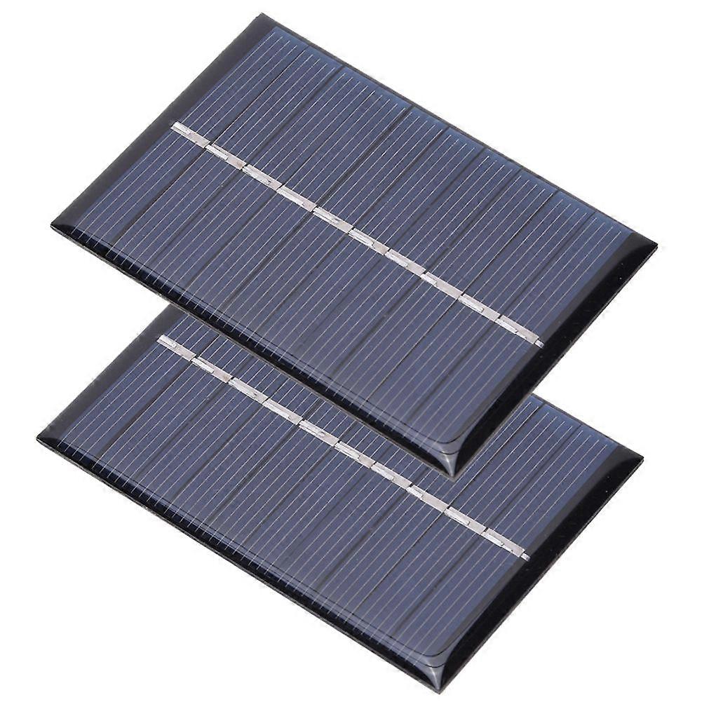 2Pcs 0.6W 5V polysilisium solcellepanel lading Power Board lader for små elektriske apparater 80x55mm