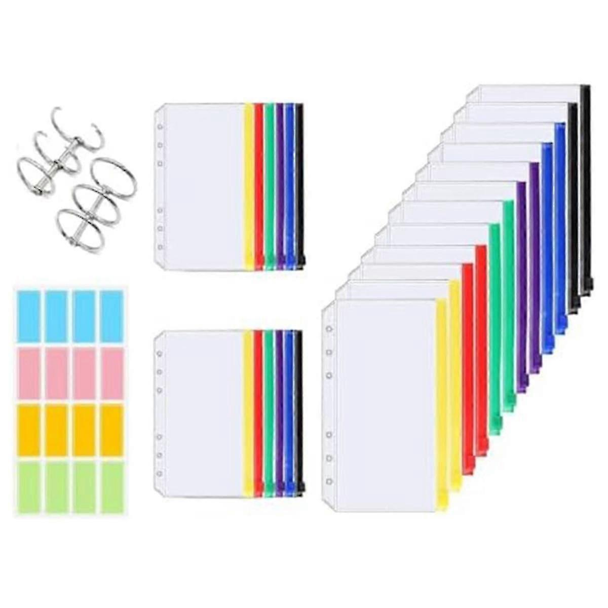 A6 حجم مقاوم للماء بولي كلوريد الفينيل الحقيبة دائرية الحياكة إبرة الحقائب سستة مجلدات لحقيبة إبر الحياكة المستديرة ، كابل ب