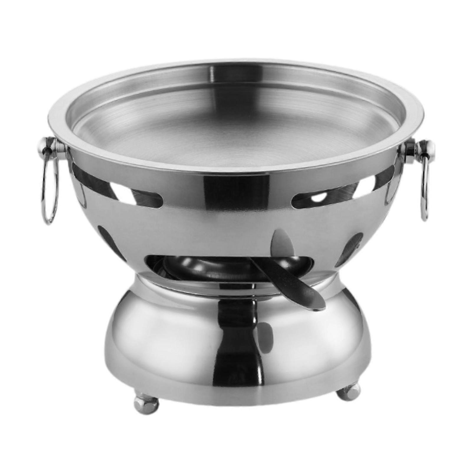 Mini Hot Pot Panela de Aço Inoxidável com Alça Portátil Tradicional