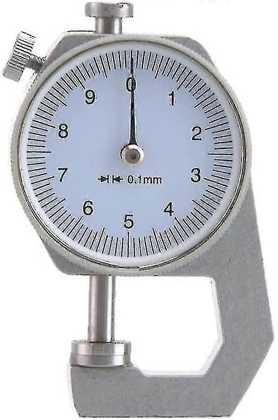 Digital Thickness Gauge, Round Dial, 0.01mm, Accuracy For Paper, Leather, Sheet Metal
