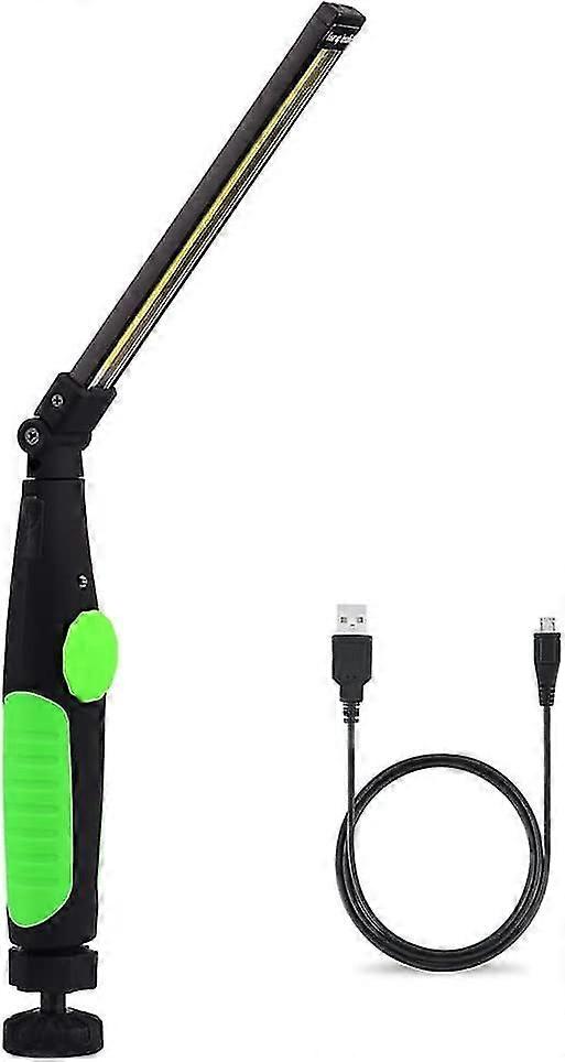 Rechargeable Led Work Light - Magnet And Usb Foldable - 360 Degree Rotation - Inspection Lamp For Home Workshop Outdoor Camping Hiking