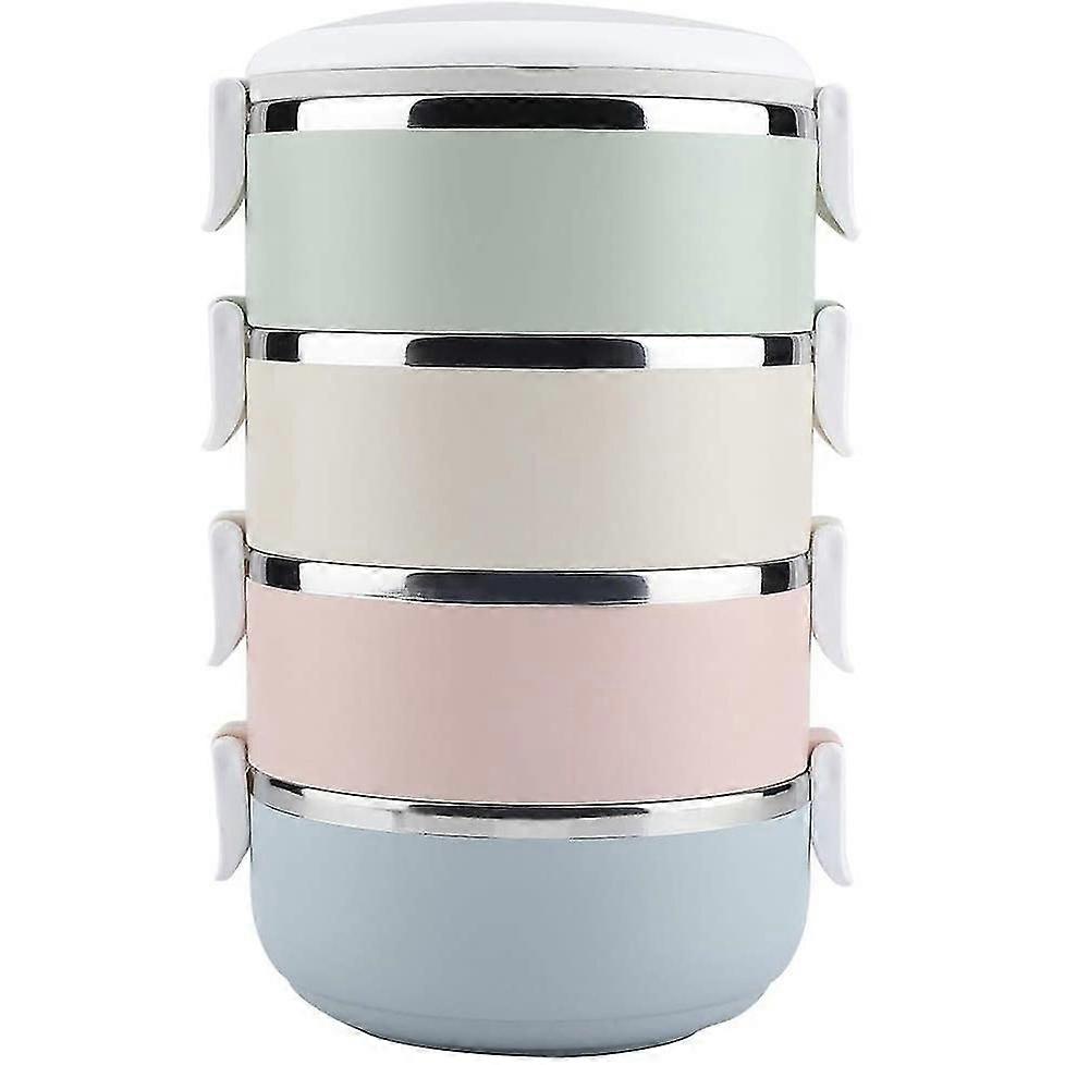 Thermal Lunch Box - Portable Stainless Steel Bento Box Food Container(four Layer-2800ml)