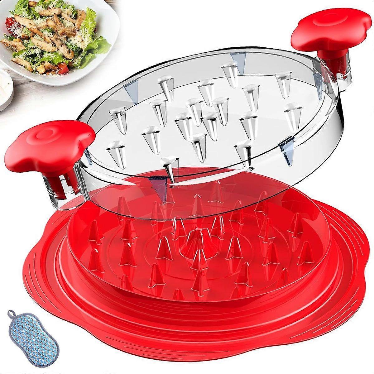 Chicken Shredder,Visible Chicken Breast Shredder Tool Twist with Large Meat Shredder Machine - Ergonomic Handle, Dishwasher Safe, Anti-Slip, Cleaning