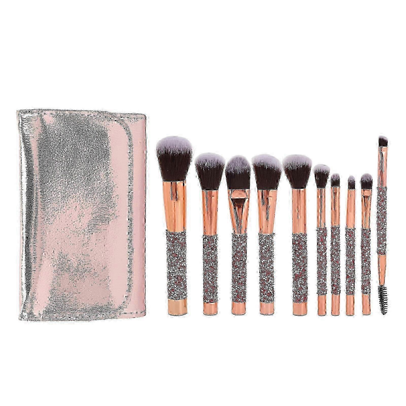 Makeup Brushes Set, Soft Bristles, Storage Bag