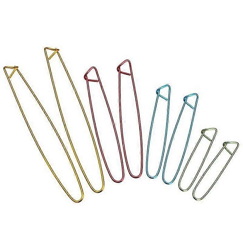 8Pcs Aluminum Stitch Stoppers Knitting Needles Crochet Basic Tools 4 Sizes Random Color