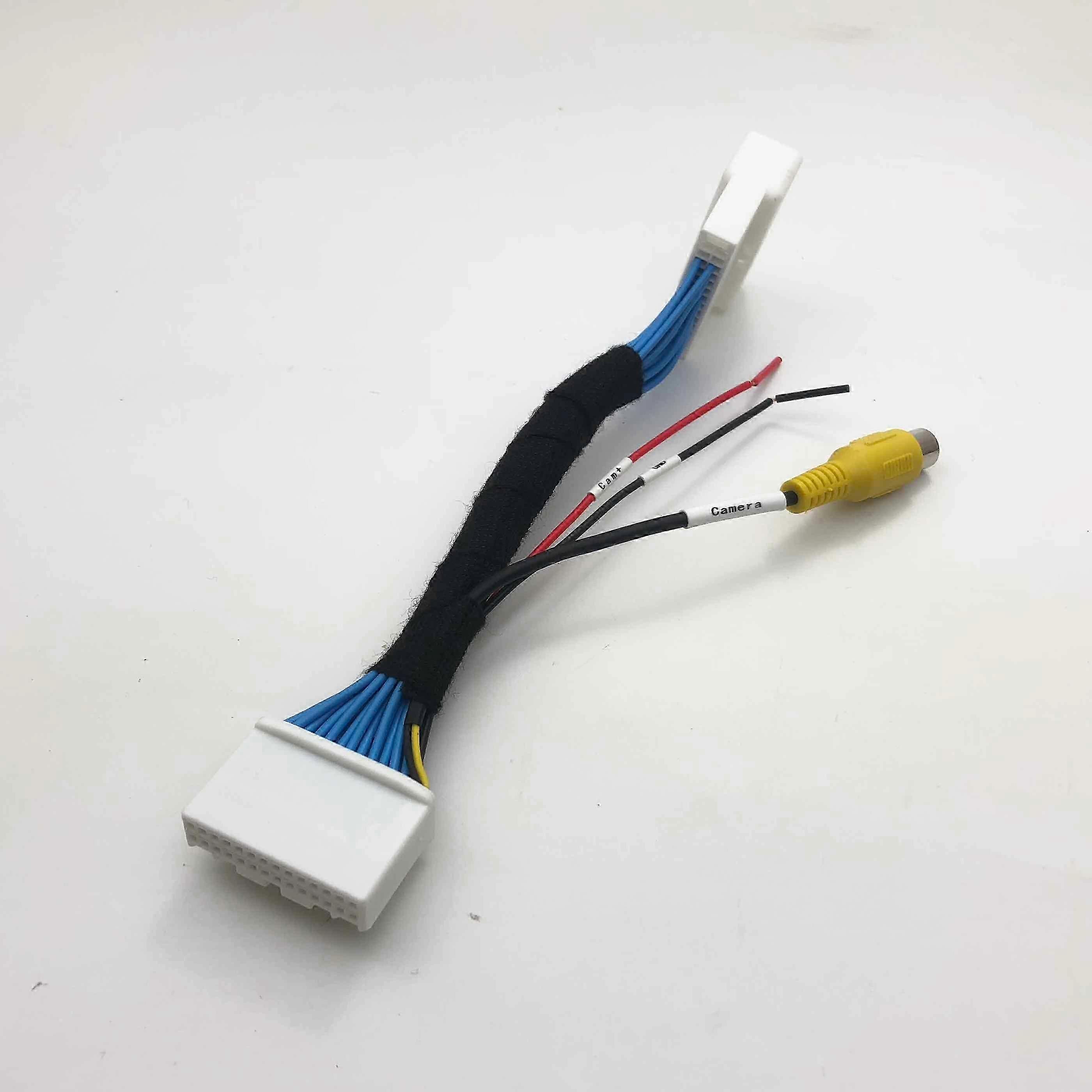 VKAUTO For Mazda 2 Demio DJ Hatch 2015~2021 Fish Eye Rear View Camera Work With oem Stereo Backup Reverse Parking Camera Adapter