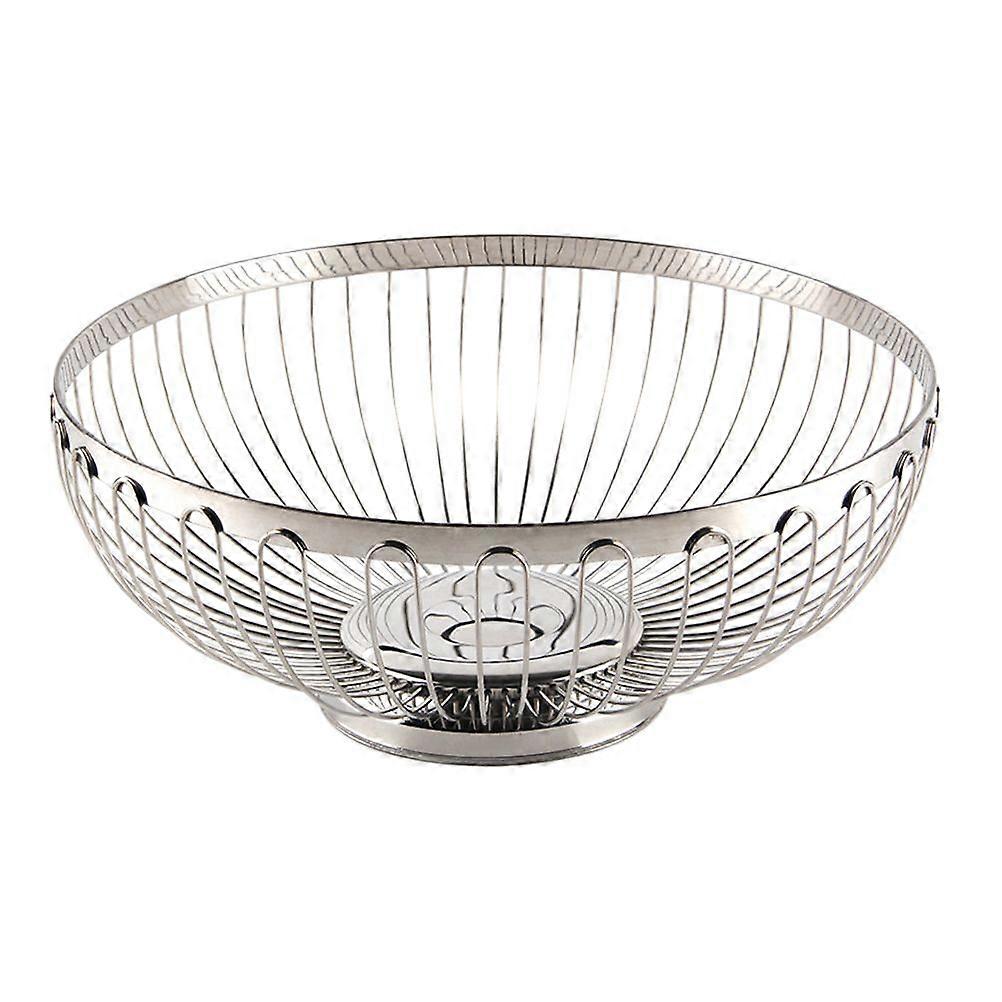 سلة فواكه متعددة الوظائف للمطبخ حاوية تخزين خضروات طازجة من الفولاذ المقاوم للصدأ حامل صينية غسيل مجوفة - مقاس 3