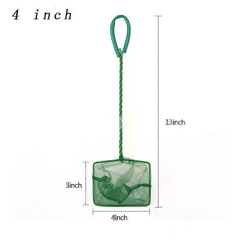 Portable Fish Net Long Handle Square Aquarium Accessories Fish Tank Landing Net Fishing Net Fish Floating Objects Cleaning Tool