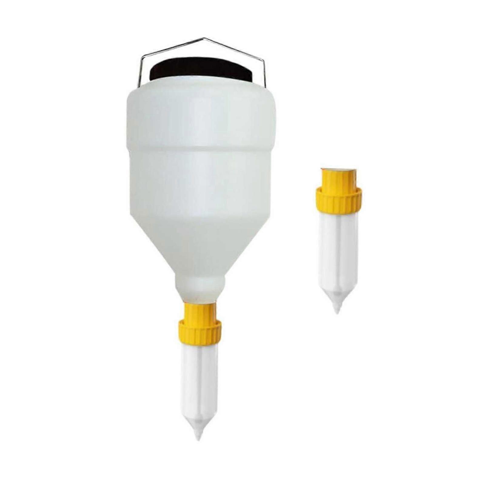 Hanging Sauce Dispenser 3.5L Large Capacity Empty for Bbqs Baking Restaurant round barrel