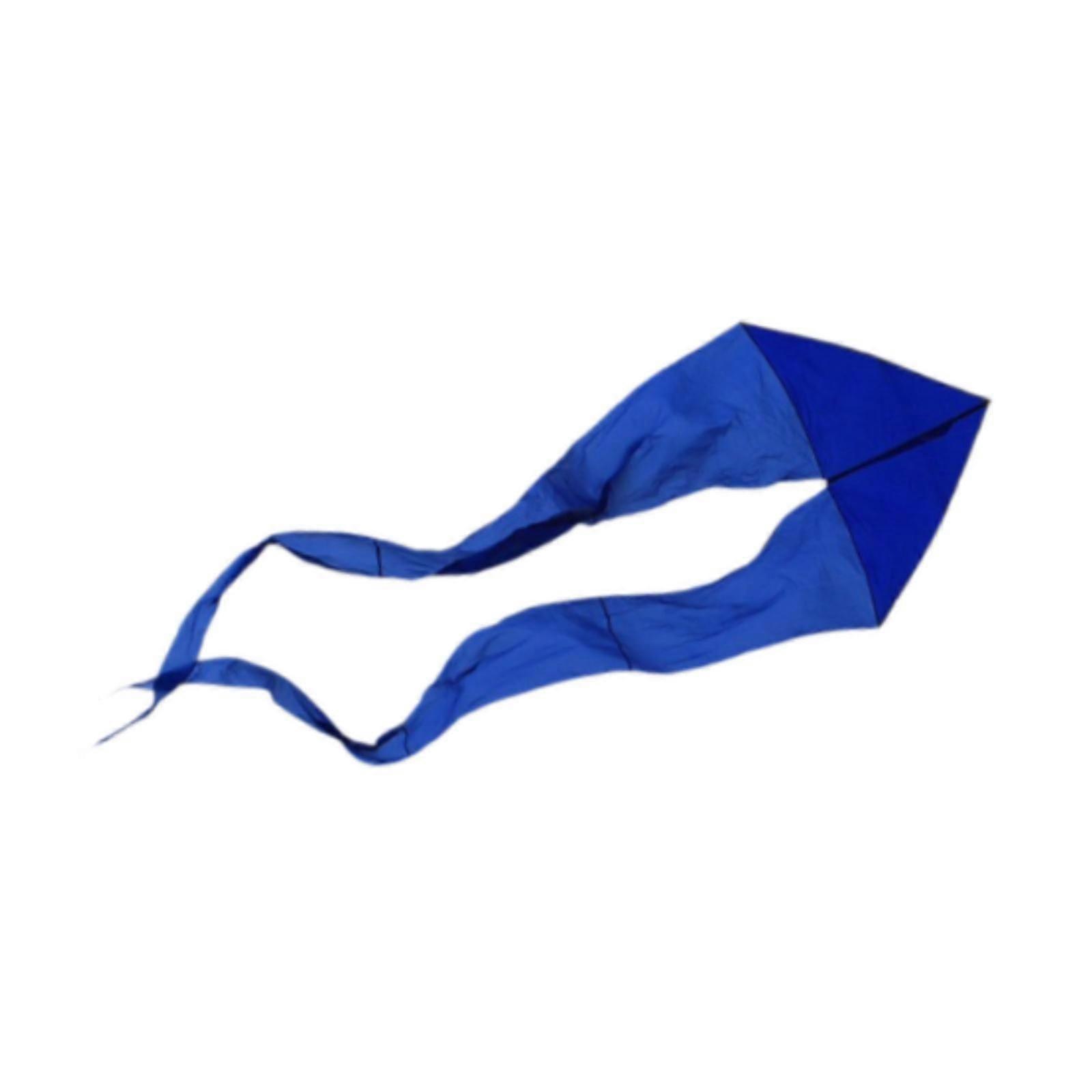 Triangle Kite Easy to Fly Ghost Shaped Kite for Playground Backyard Beginner Blue