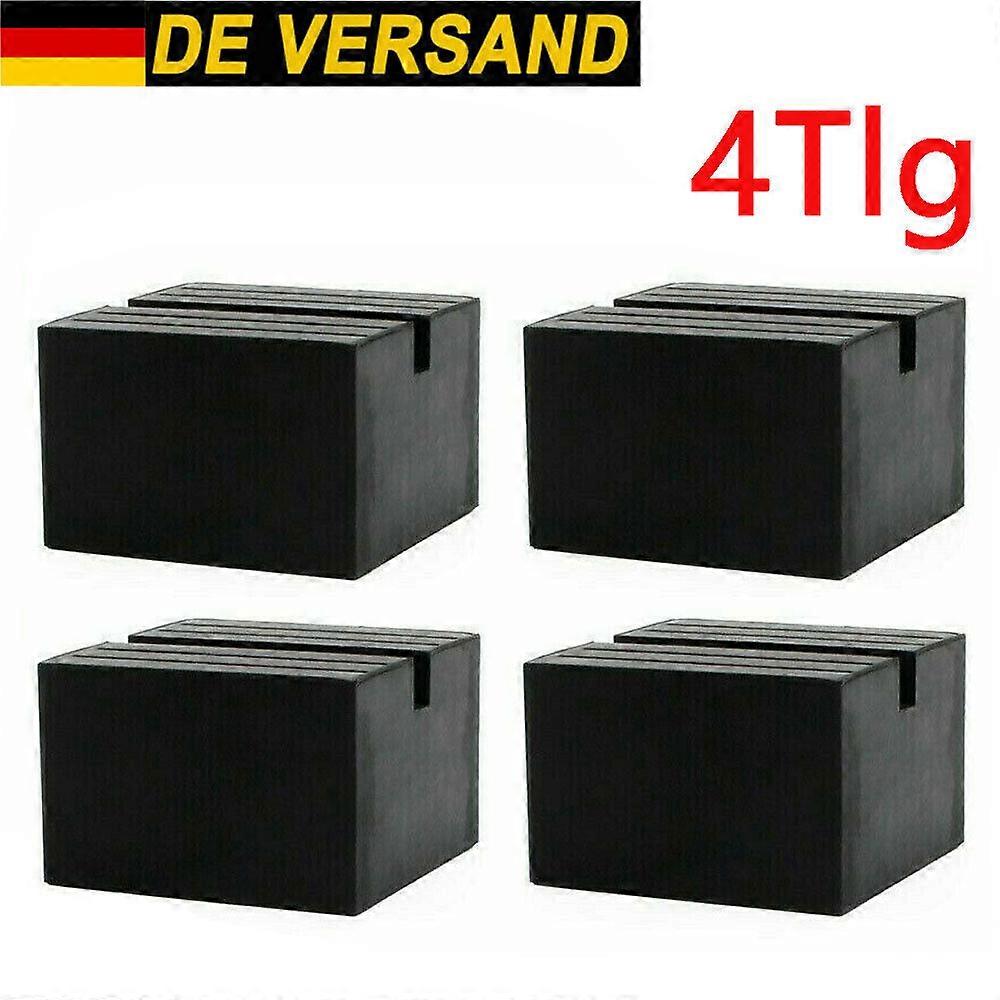 Anti-Slip Rail Pinch Weld Adapter for Car Lift, Anti Vibration Isolation Pads, Square Slotted Frame Design, Solid Rubber Construction, Shock