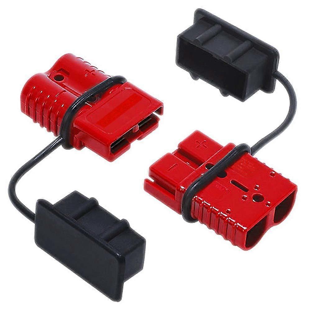 2Pcs Accessory Charging Practical Portable Connecting 50A 600V Pair Plug Battery Trailer Quick Conne