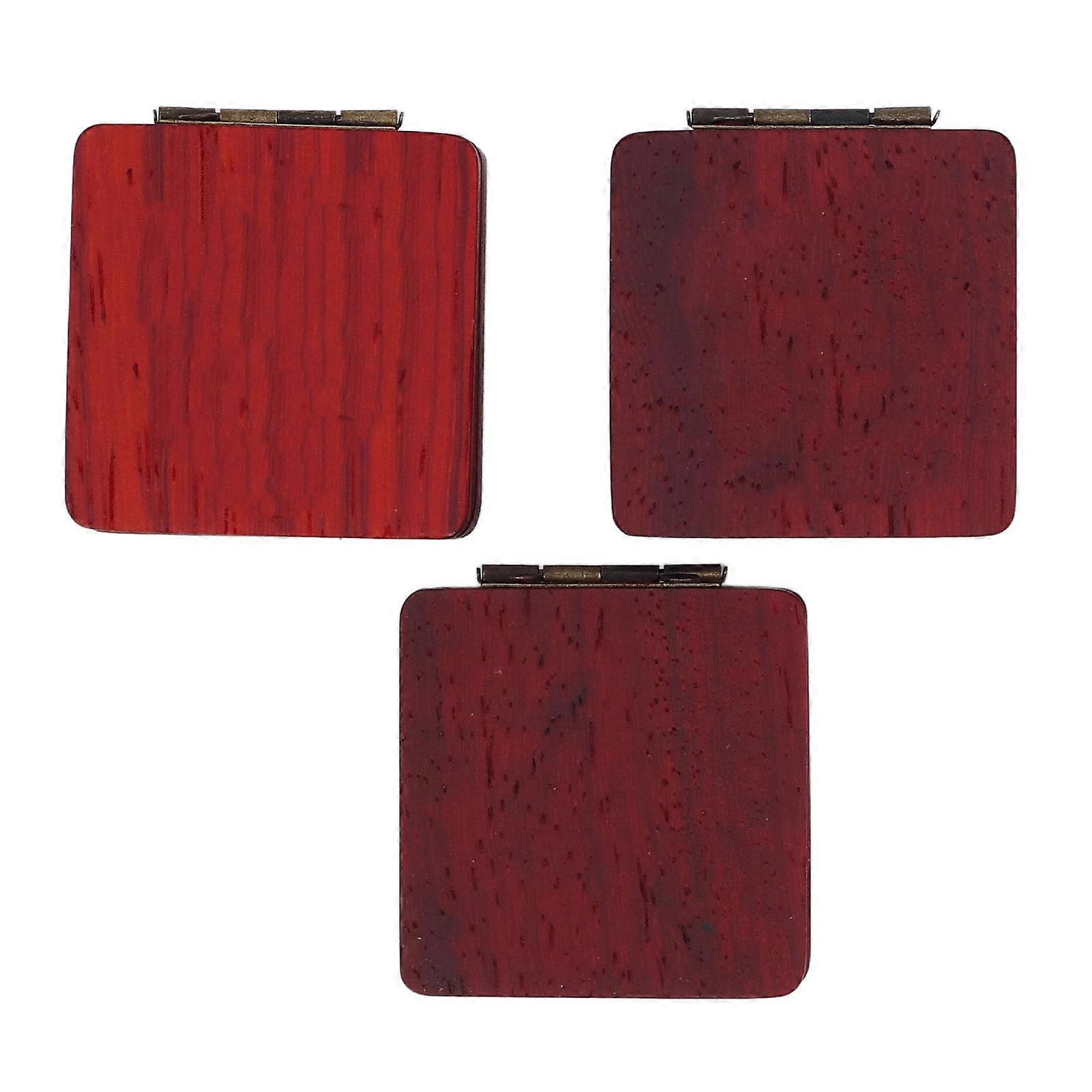 Wooden Guitar Pick Case: 3 Pcs, Large Capacity, Delicate Texture for Storage & Carrying