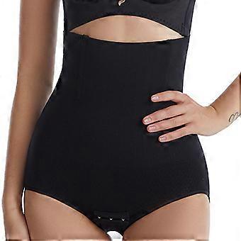 Womens High Waist Tummy-Control Panties Body Shaper Underwear with Hook Crotch Shapewear Briefs Slimming Butt Lifter  color L