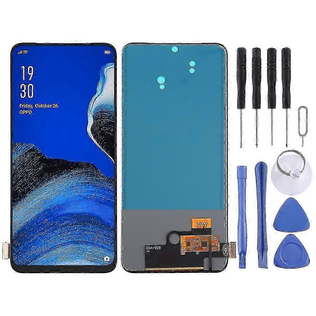 TFT LCD Screen For OPPO Reno2 Z / Reno2 F / K3 / Realme X with Digitizer Full Assembly (No Fingerpri P20250110649