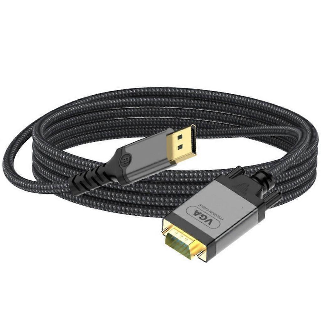 1080P DisplayPort To VGA Adapter Cable, 2M Long For Seamlessly Notebook Video