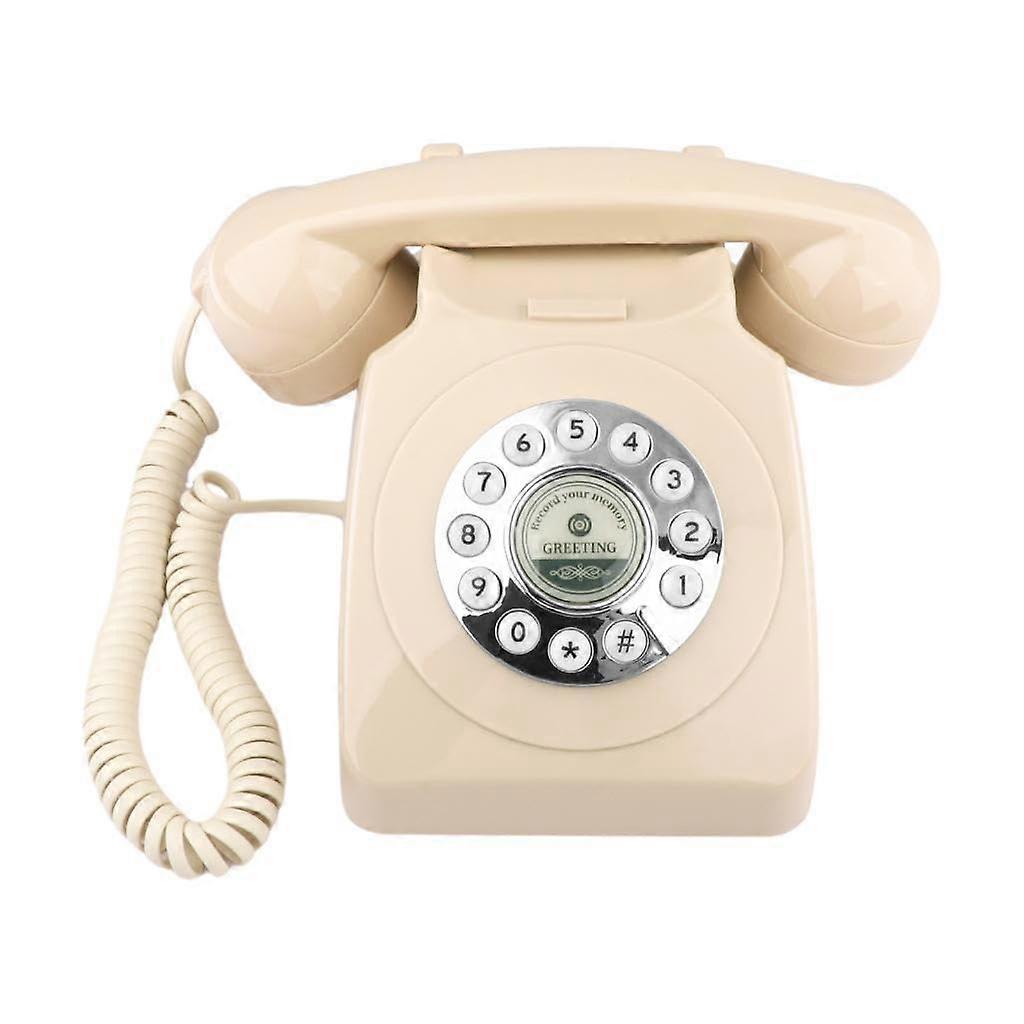 Retro Landline Phone for Events and Gatherings, Beige, 24cmx22cmx13cm