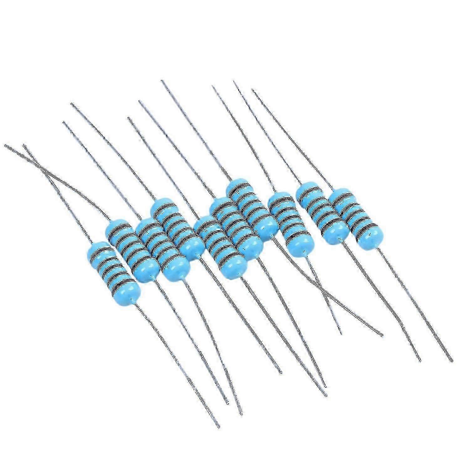 10 Pc Resistor 100 Ohm 1 W Fixed Film, Metal Oxide Blue