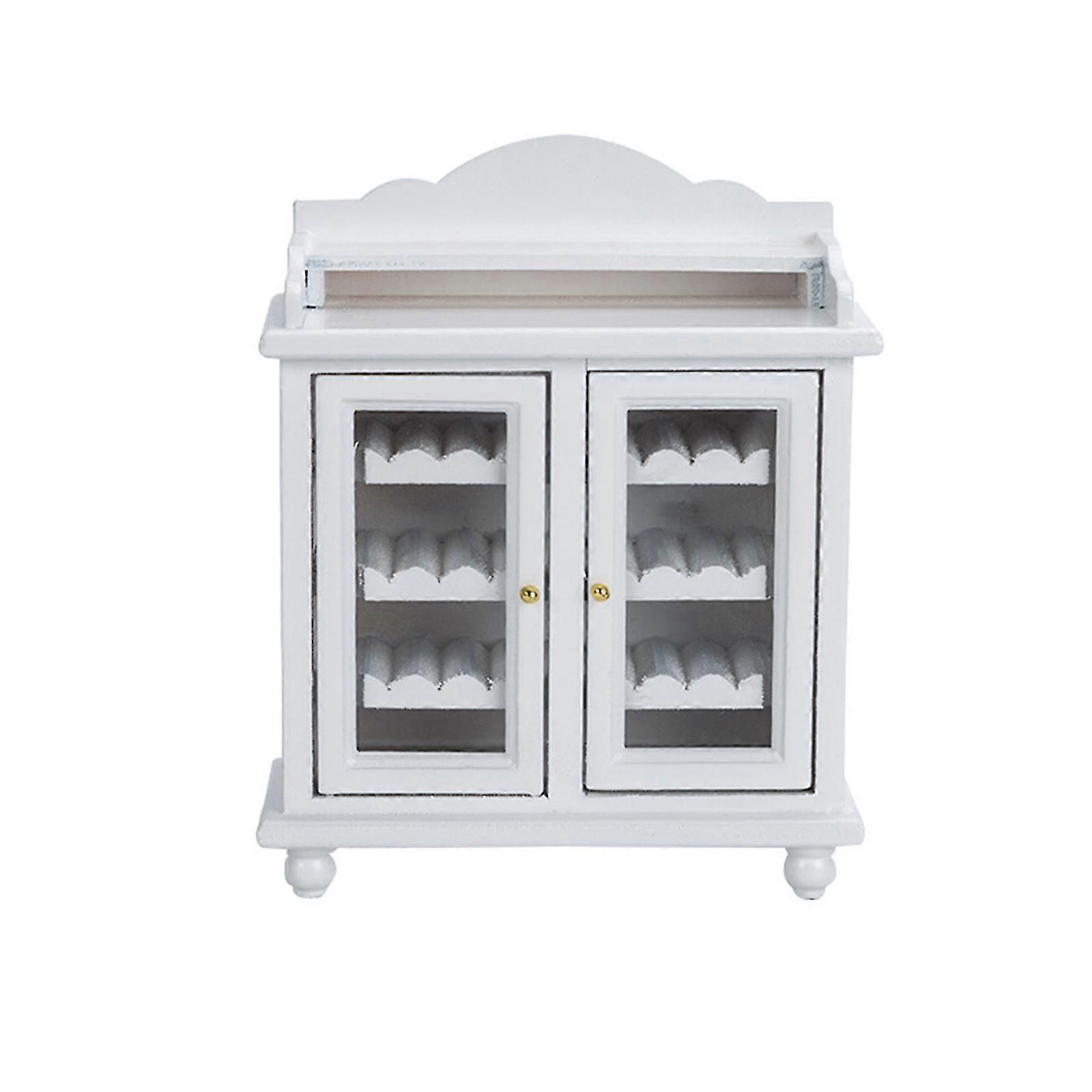 دمية النبيذ مجلس الوزراء مصغرة الأثاث خشبية النبيذ تخزين مجلس الوزراء لعبة هدية جديد