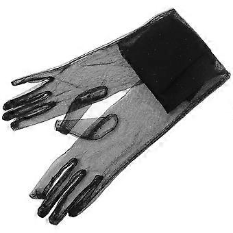 1 Paar Damen Handschuhe Mesh Tüll Handschuhe Party Oper Handschuhe Hochzeit Brauthandschuhe