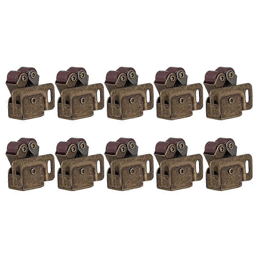 12pcs Retro Cabinet Door Double Roller Catch Ball Latch Door Lock for Home