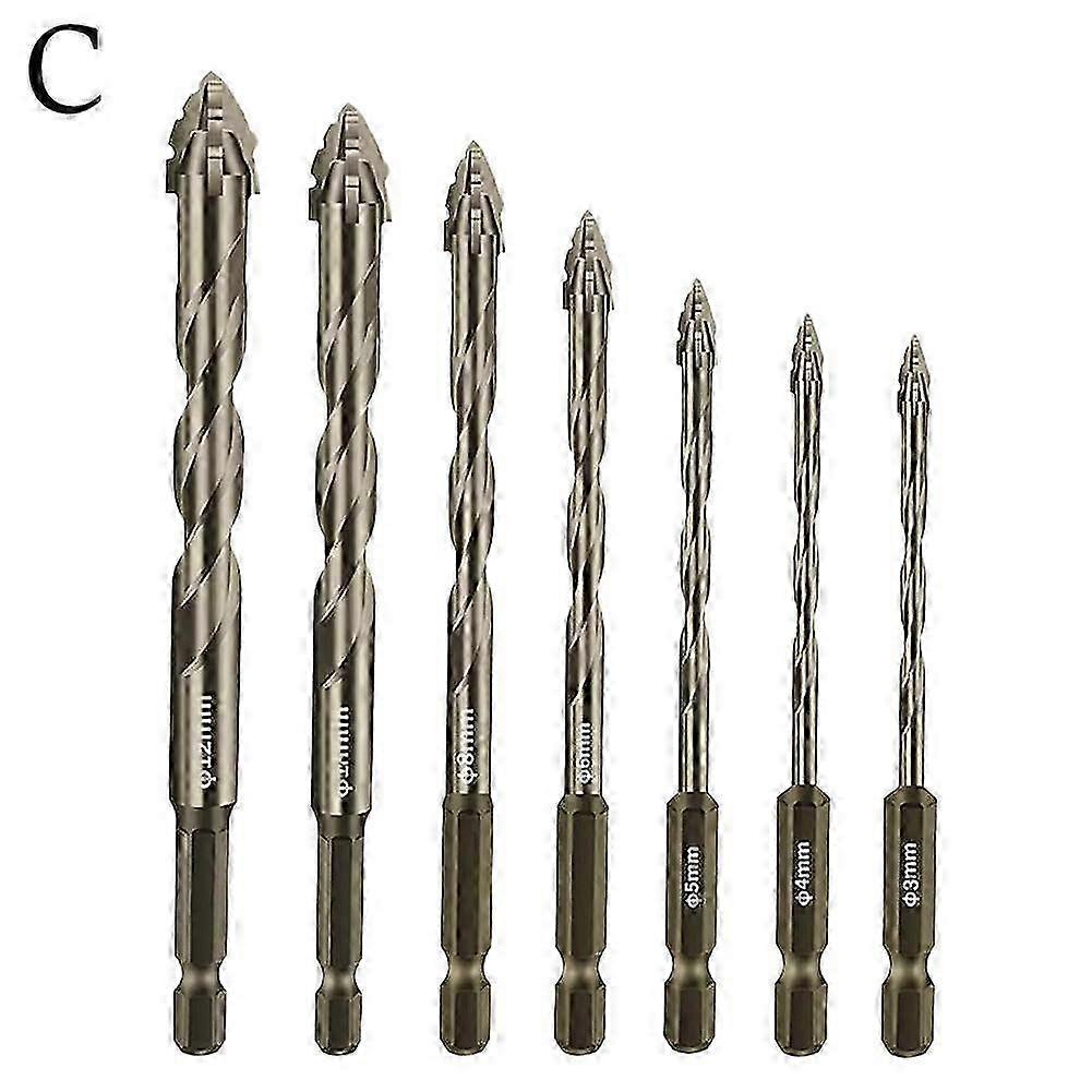 New Four-Flute Sawtooth Eccentric Drill Bit, Four-Edged Serrated Eccentric Drill