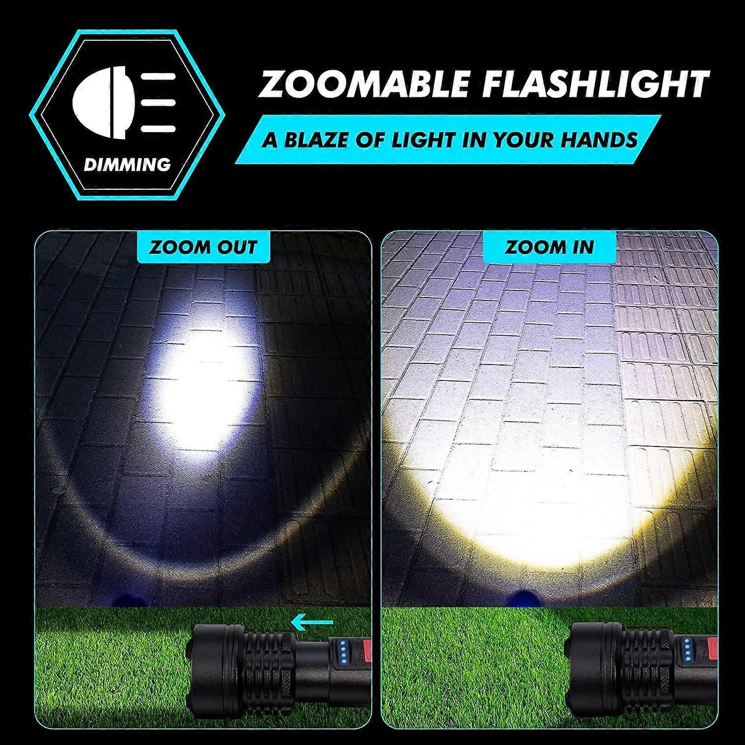 Super Bright Outdoor USB Rechargeable Flashlight