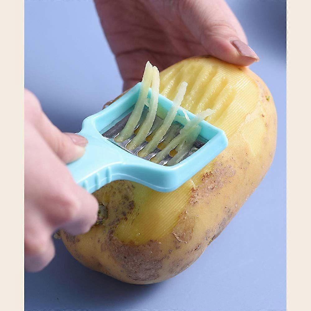 Manual Vegetable Fruit Peeler for Kitchen (Blue)