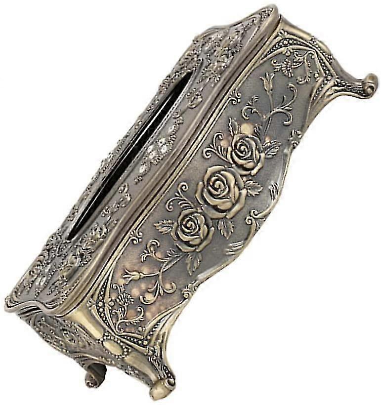 Vintage Tissue Box Cover European Style Pumping Paper Case Rectangular