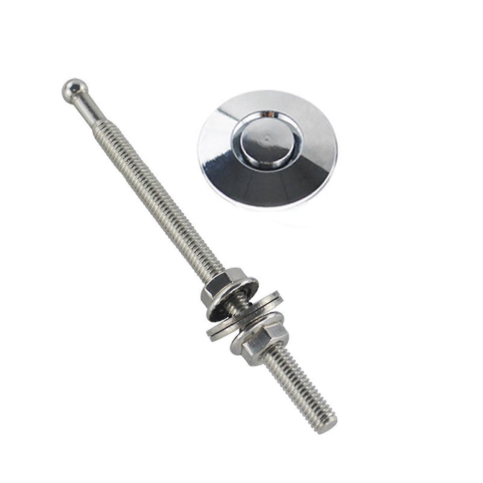 Universal 32mm Push Button Billet Hood Pin Lock Clip Kit Engine Bonnet Latches Set