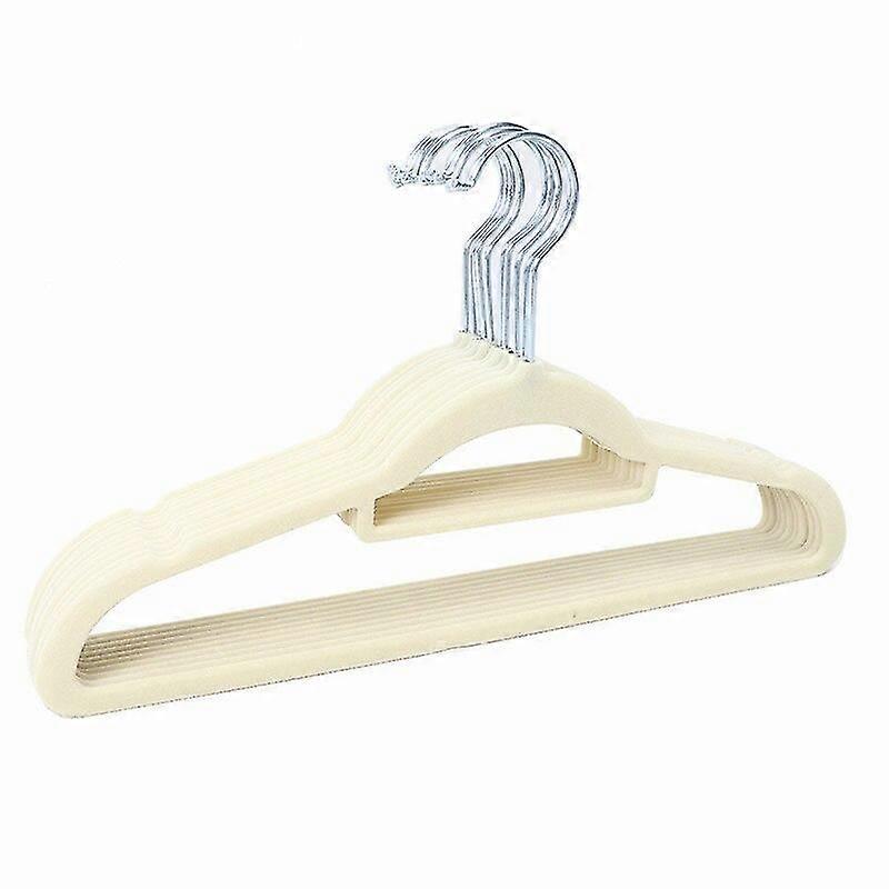 شماعات عدم الانزلاق البلاستيك يتدفق المخملية معطف توافد شماعات مخصصة سلس تجفيف رف لسترة بانت الملابس 10pcS