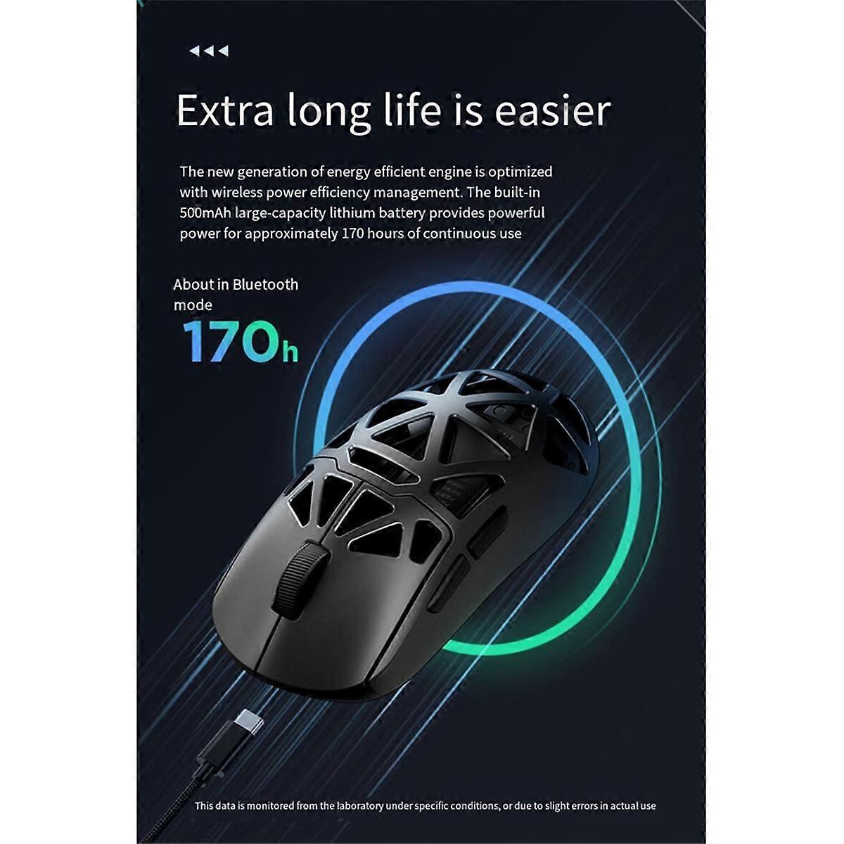 Ax5 Wireless Mouse Magnesium Alloy Paw3395 8K Return Rate Three-Mode Fps Gaming Mouse Mouse Pink