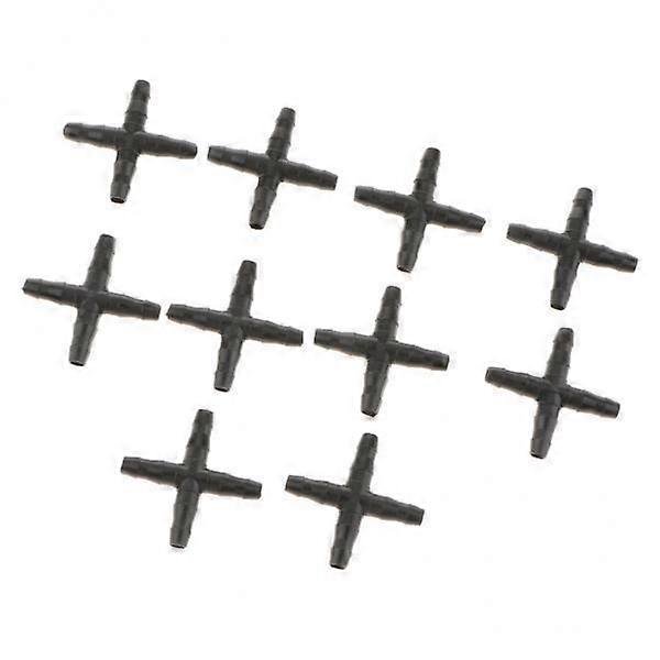 2-4pack Irrigation Connector Joiner 10pcs Pipe System 4/7mm Barb Drip Hose