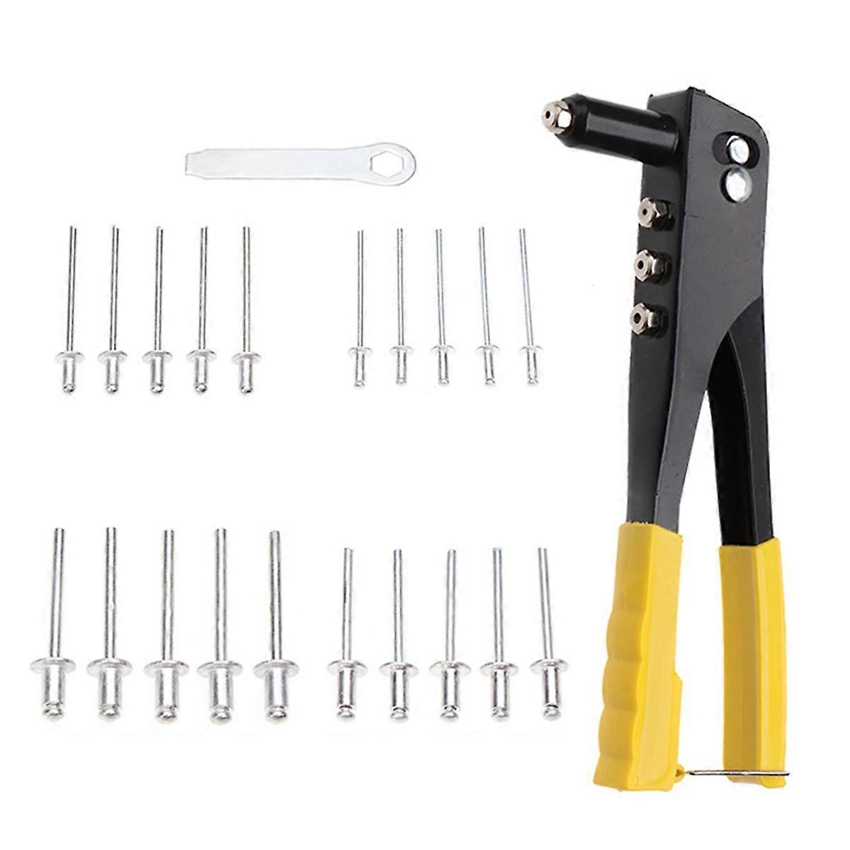 200Pcs Heavy Duty Riveter Set Aluminum Blind Rivets Assortment Kit