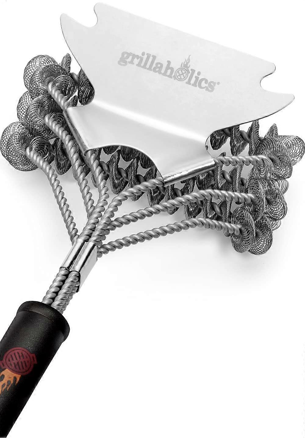 Grill Brush for Outdoor Grill Safe Bristle Free BBQ Brush with BuiltIn Scraper – The Grilling Accessory for Cleaner Grilling