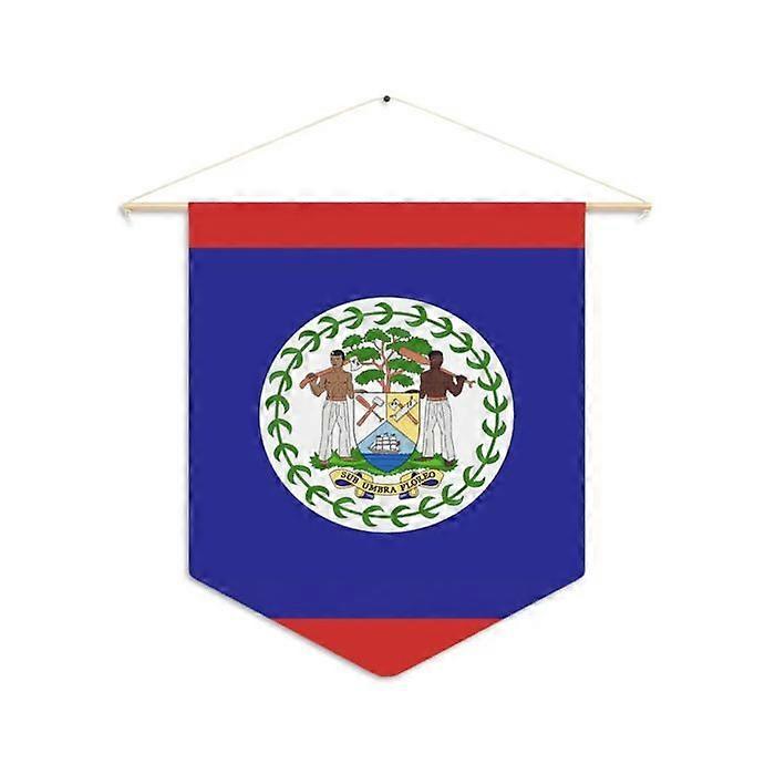 Pennant – Flag of Belize – 30 x 45 cm – Polyester – Hanging – 1 piece