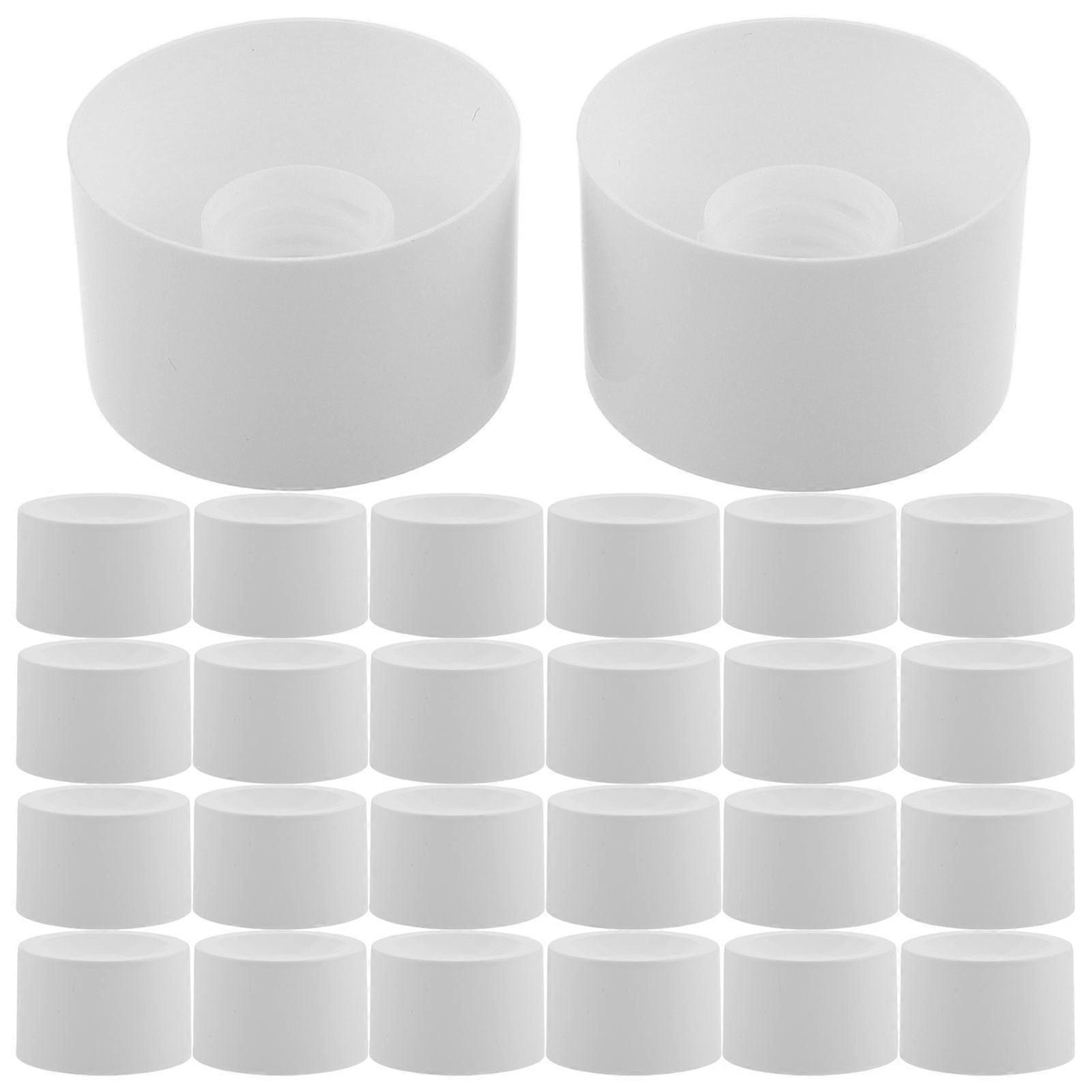 100pcs Dispenser Cap for Face Wash and Toothpaste Bottles Leak Proof Emptying Tops Reusable Snap Caps Bathroom Dispenser Caps Home Use