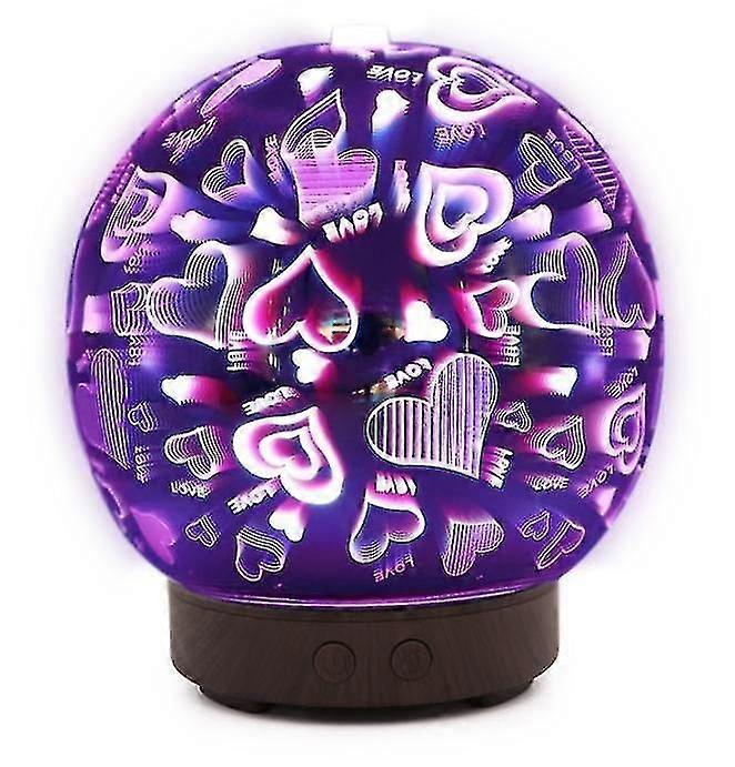 Essential Oil Aroma Humidifier 3d Firework Led Ultrasonic Air Diffuser Lamp