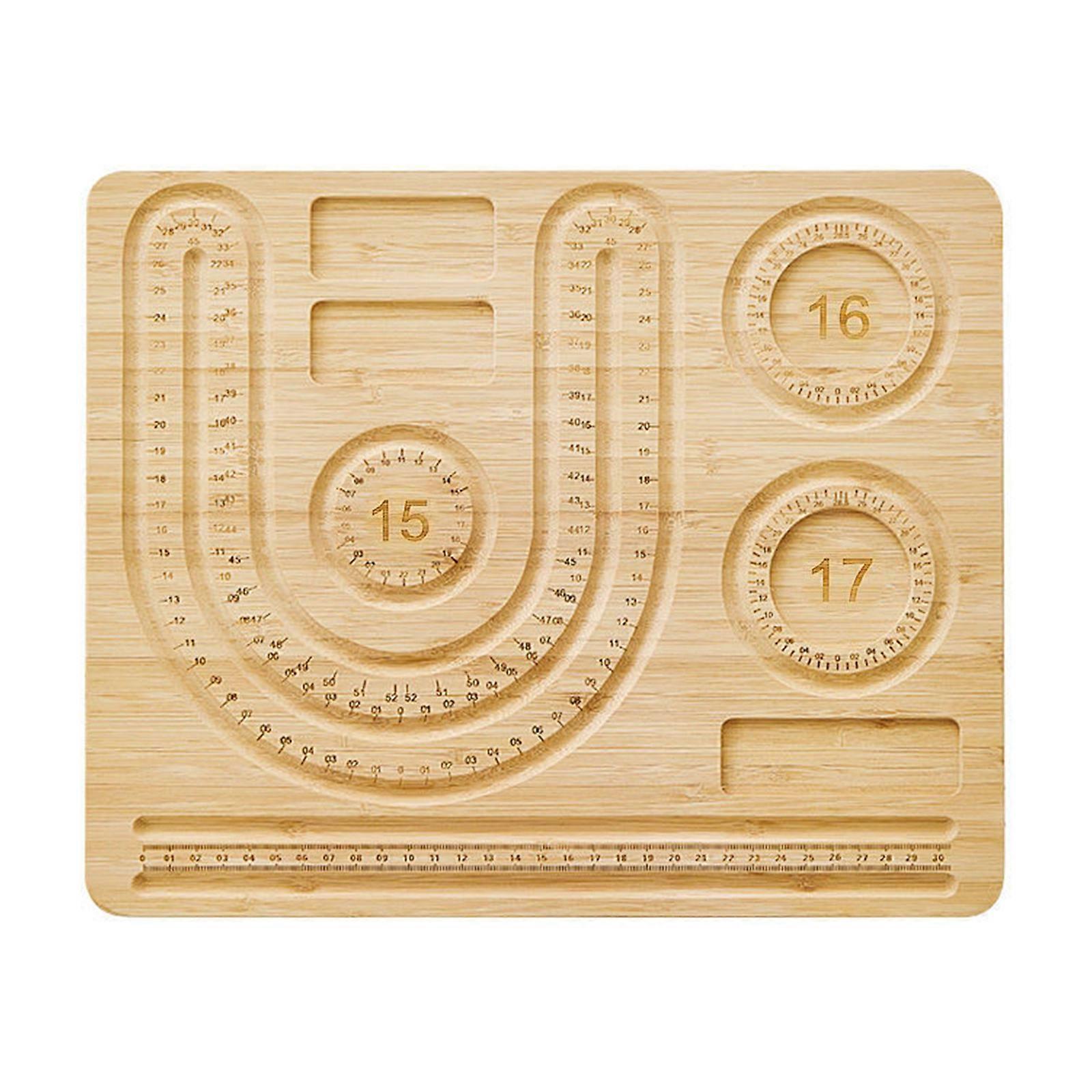 Holz Perlenbrett mit U-förmigem Design Perlenbrett Tablett DIY Bastelwerkzeug für Mädchen und Halskette Perlen Schmuck Designer