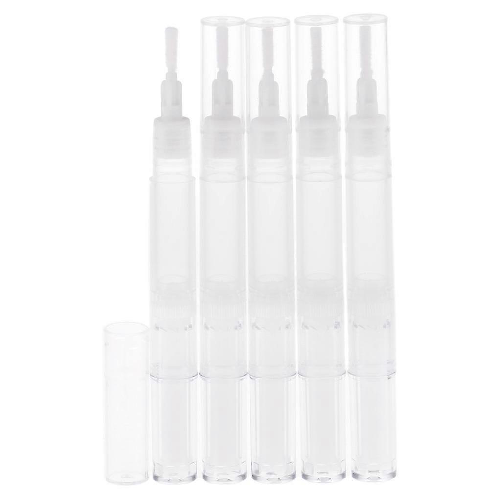 5 stycken tomma mascara injektionsflaskor ögonfranstillväxt flaska flytande rör läppglans penna