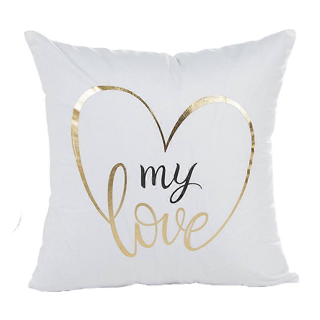 45x45cm Fashion Bronzing Throw Pillow for Case Sofa Cushion Cover Hugging Pillow
