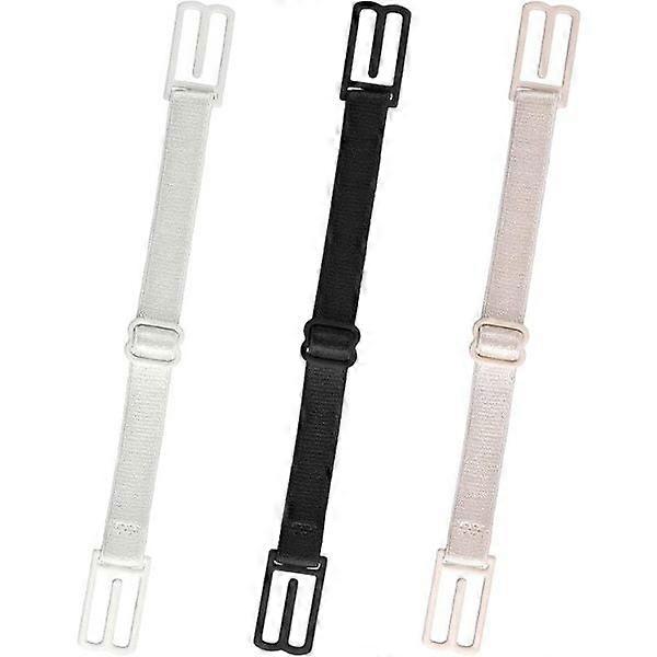 Set of 3 Bra Strap Holders for Women, Non-Slip Adjustable Bra Clips for Back, Non-Slip Elastic Bra Strap Holders for Running